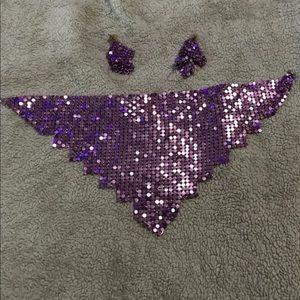 Purple neckless and earrings